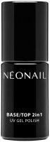 NeoNail - Base/Top 2in1 UV Gel Polish - Baza i top do lakieru hybrydowego - 12186-7 - 7,2 ml