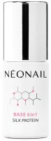 NeoNail - Base 6in1 Silk Protein - Proteinowa baza pod lakier hybrydowy 6w1 - 12365-7 - 7,2 ml