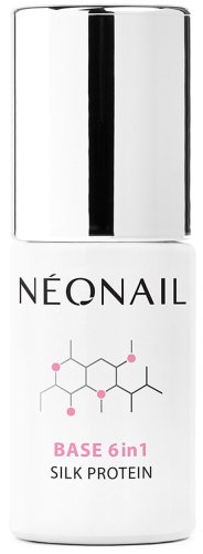 NeoNail - Base 6in1 Silk Protein - Proteinowa baza pod lakier hybrydowy 6w1 - 12365-7 - 7,2 ml