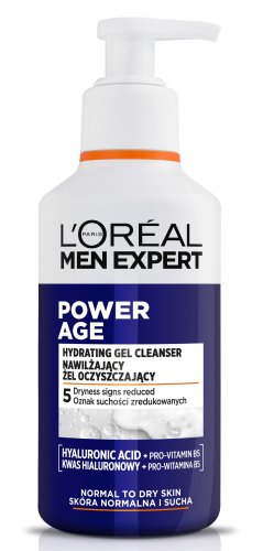 L'Oréal - MEN EXPERT - Power Age - Hydrating Gel Cleanser - Żel oczyszczający do skóry normalnej i suchej - 260 ml