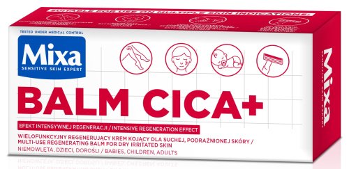 Mixa - Balm Cica+ - Multi-Use Regenerating Balm - Wielofunkcyjny regenerujący krem kojący do suchej i podrażnionej skóry - 50 ml 