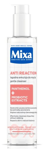 Mixa - Anti Reaction - Gentle Cleanser - Łagodna emulsja do mycia twarzy przeciw zaczerwienieniom - 150 ml