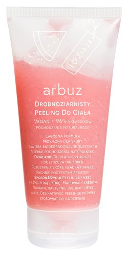 ZIAJA - Owocowa Pielęgnacja - Drobnoziarnisty peelingujący do ciała - Arbuz - 160 ml