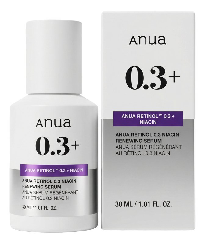 Anua Retinol 0.3% Niacin Serum – Smooth, Brighten, Renew