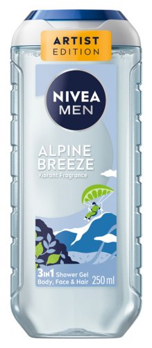 Nivea - Men - Alpine Breeze 3in1 Shower Gel - Żel pod prysznic 3w1 dla mężczyzn - 250 ml