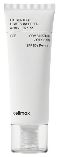 Celimax - Oil Control Light Sunscreen SPF50+ PA++++ - Ochronny krem regulujący wydzielanie sebum - 40 ml