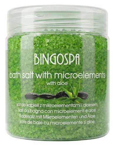 BINGOSPA - Aloe Salt - Sól do kąpieli z mikroelementami i aloesem - 550 g