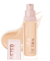 MAYBELLINE - LIFTER PLUMP & GLOW - SPF15 Foundation - Rozświetlający podkład do twarzy - 30 ml  - 110 - 110