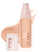MAYBELLINE - LIFTER PLUMP & GLOW - SPF15 Foundation - Rozświetlający podkład do twarzy - 30 ml  - 102 - 102