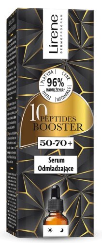 Lirene - 10 PEPTIDES BOOSTER - 50-70+ Rejuvemating Serum - Serum odmładzające do twarzy - 30 ml 