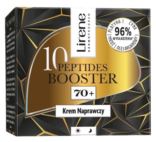 Lirene - 10 PEPTIDES BOOSTER - 70+ Repair Cream - Krem naprawczy do twarzy - Na dzień i na noc - 50 ml
