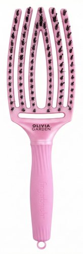Olivia Garden - FingerBrush - Care Ionic - Boar & Nylon - Szczotka do rozczesywania włosów - Celestial Pink - Medium 