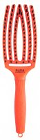 Olivia Garden - FingerBrush - Care Ionic - Boar & Nylon - Detangling Brush - Orange Dream - Medium 
