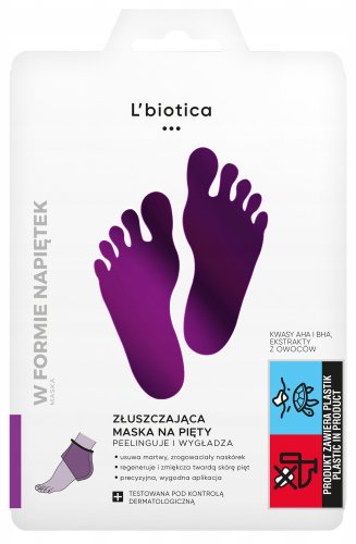 L'biotica - Exfoliating Heel Mask - Heel patches - 1 pair