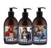 LaQ - MEN'S SET - Czyściopak - Ich Troje Typy Nie Do Zdarcia - Zestaw 3 żeli pod prysznic - Niezłe Ciacho 500 ml + Łobuz Kocha Najmocniej 500 ml + Ekspert Zaraz Zaraz 500 ml