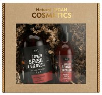 LaQ - Doberman - Zestaw męski do pielęgnacji - Zapach Seksu i Biznesu - Żel pod prysznic 500 ml + Krem do twarzy i po goleniu 150 ml