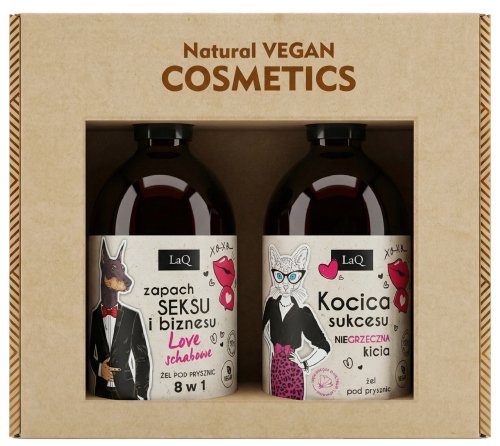 LaQ - Doberman & Magnolia - Zestaw pod prysznic dla par - 2 x Żel pod prysznic 500 ml