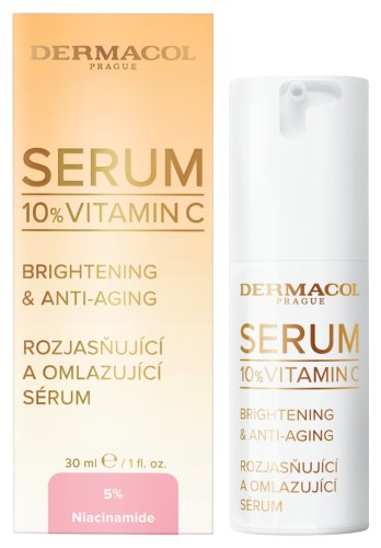 Dermacol - Serum 10% Vitamin C Brightening & Anti-Aging - סרום מבהיר ומחדש עם ויטמין C - 30 מ"ל