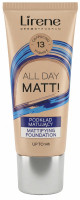 Lirene - ALL DAY MATT! - Podkład matujący - 30 ml  - 13 - CAPPUCCINO - 13 - CAPPUCCINO