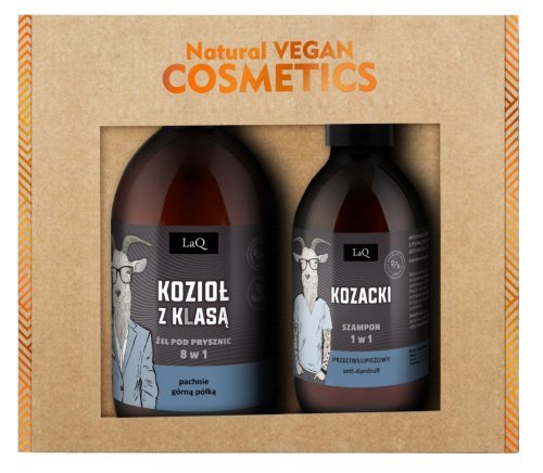 LaQ - Kozioł - Zestaw prezentowy dla mężczyzn - Żel pod prysznic 500 ml + Szampon 300 ml