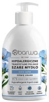 BARWA - Hypoallergenic Liquid Soap - Hipoalergiczne tradycyjne polskie szare mydło w płynie do skóry suchej - Siemie Lniane - 500 ml 