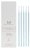 Many Beauty - Microbrush - Precision Glitter Lash Micro Applicators - Blue - 100 pcs