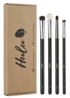 Hulu - Zestaw 4 podstawowych pędzli do makijażu oczu - E1   