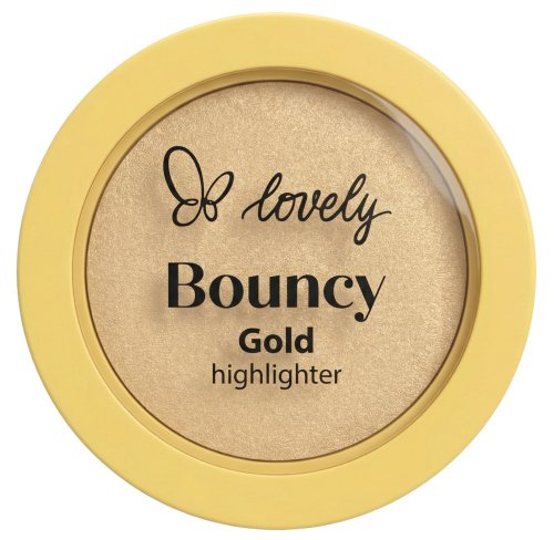 Lovely - Bouncy Gold Highlighter - Rozświetlacz do twarzy - 3,5 g 