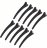 Many Beauty - Large Hairdressing Clips Set - Black - 10 pcs