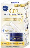 Nivea - Q10 - Zestaw Przeciwzmarszkowy - Ujędrnienie - Krem do twarzy na dzień SPF15 50ml + Krem do twarzy na noc 50 ml