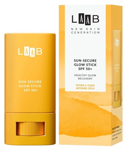 AA - LAAB - Sun-Secure Glow Stick SPF50+ Tetra-C Yuzu - Protective Face Stick - 20 g