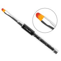 Clavier - Gel Brush with Crystals - #6 - Black