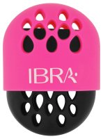Ibra Makeup - Silikonowe etui na gąbeczkę - Czarno-różowe