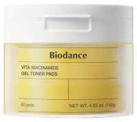 Biodance - Vita Niacinamide Gel Toner Pads - Rozjaśniające płatki tonizujące do twarzy - 60 szt.