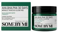 SOME BY MI - AHA.BHA.PHA 30 Days Miracle Truecica Clear Pad - Exfoliating Face Pads - Problematic Skin - 70 pcs