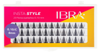Ibra - Insta Style - 20 Flares Eyelashes - False Eyelash Clusters - 0.10 - C - 36 pcs - 8 mm - 8 mm