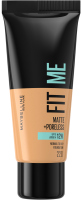 MAYBELLINE - FIT ME! Matte +Poreless - מייקאפ מטשטש לפנים עם חימר - 30 מ