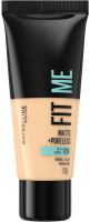 MAYBELLINE - FIT ME! Matte +Poreless - מייקאפ מטשטש לפנים עם חימר - 30 מ