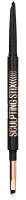 Maybelline - Sculpting Stix - 2-in-1 Eyeliner - עיפרון עיניים מדויק עם מברשת - 0.6 ג' - 016 Black Blur - 016 Black Blur