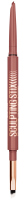 Maybelline - Sculpting Stix - 2-in-1 Eyeliner - עיפרון עיניים מדויק עם מברשת - 0.6 ג' - 011 Rosy Sculpt - 011 Rosy Sculpt