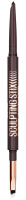 Maybelline - Sculpting Stix - 2-in-1 Eyeliner - עיפרון עיניים מדויק עם מברשת - 0.6 ג' - 015 Smooth Espresso - 015 Smooth Espresso