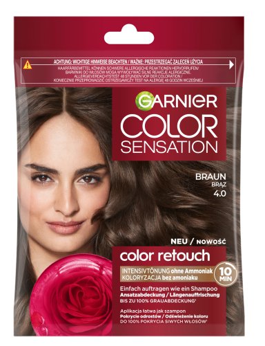 GARNIER - COLOR SENSATION - Ammonia-free hair coloring shampoo - 4.0 Brown