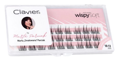 Clavier - Wispy Soft Eyelashes by Marta „Zmalowana” Parciak - Ciuffetti di ciglia 10-13 mm - 27 pezzi