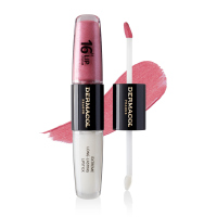 Dermacol - 16H Lip Colour - Extreme Long-Lasting Lipstick - Rossetto e gloss labbra bifasico a lunga tenuta 2 in 1 - 2x4 ml - 15 - 15