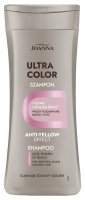 Joanna - Ultra Color - Anti-yellow Effect Shampoo - Szampon do włosów dający odcień różowego blondu - Neutralizuje żółte refleksy - 200 ml