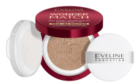 Eveline Cosmetics - Wonder Match - 16H AI Filter Cushion Foundation - 15 g - 01N Ivory - 01N Ivory