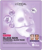 L'Oréal - REVITALIFT - Glass Skin Hydrogel Glow Mask - Hydrogel face mask with hyaluronic acid - 1 pc