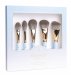 Boho Beauty - BLUE - Face Makeup Brush Set - Set of 5 face makeup brushes