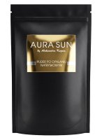 AURA SUN - Puder po opalaniu natryskowym i piance - Truskawka - 100 g