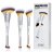 JESSUP - Innovation in Hand, Beauty in Heart - Pennello viso a doppia punta 6-in-3 - Set di 3 pennelli doppi per trucco - Quiet Grey - T521